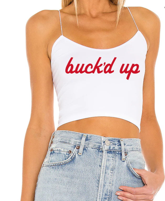 Buck'd Up Seamless Skinny Strap Crop Top (Available in 2 Colors)