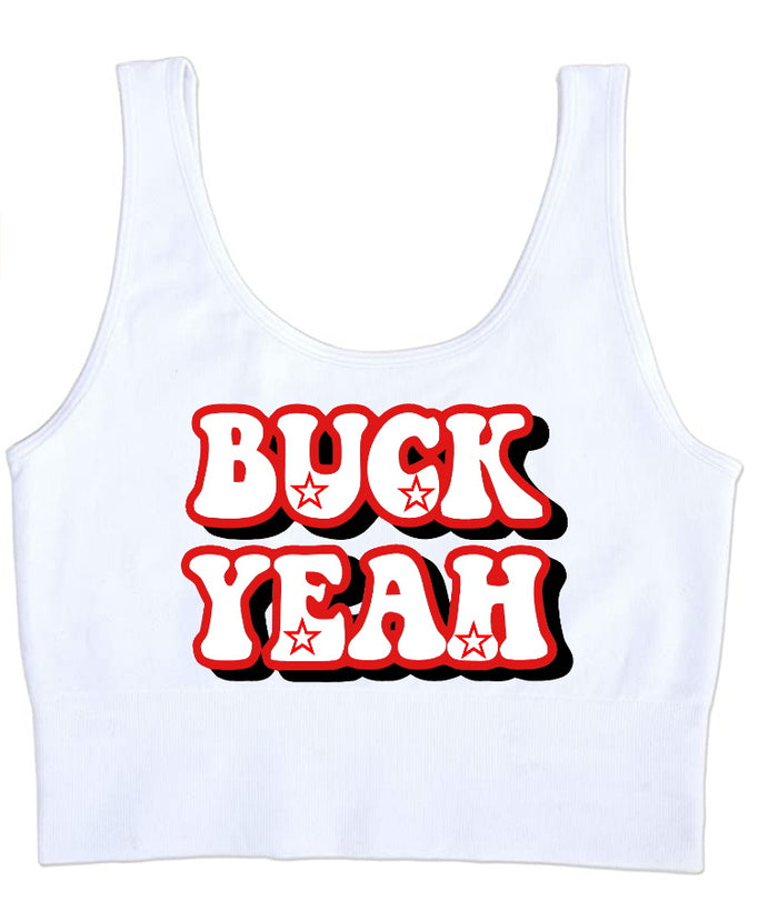 Buck Yeah Seamless Tank Crop Top (Available in 2 Colors)