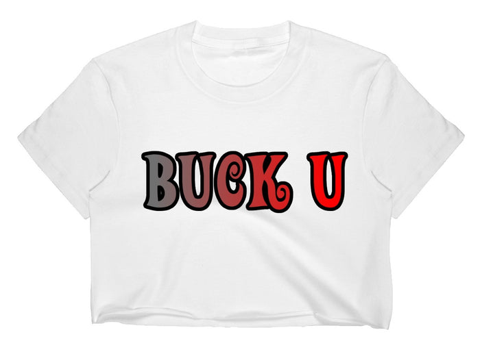Buck U Raw Hem Cropped Tee (Available in 2 Colors)