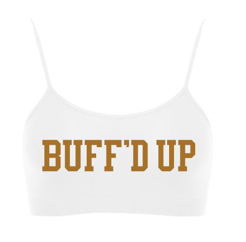 Buff'd Up Seamless Spaghetti Strap Super Crop Top (Available in 2 Colors)