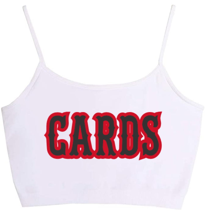 Cards Seamless Crop Top (Available in 2 Colors)