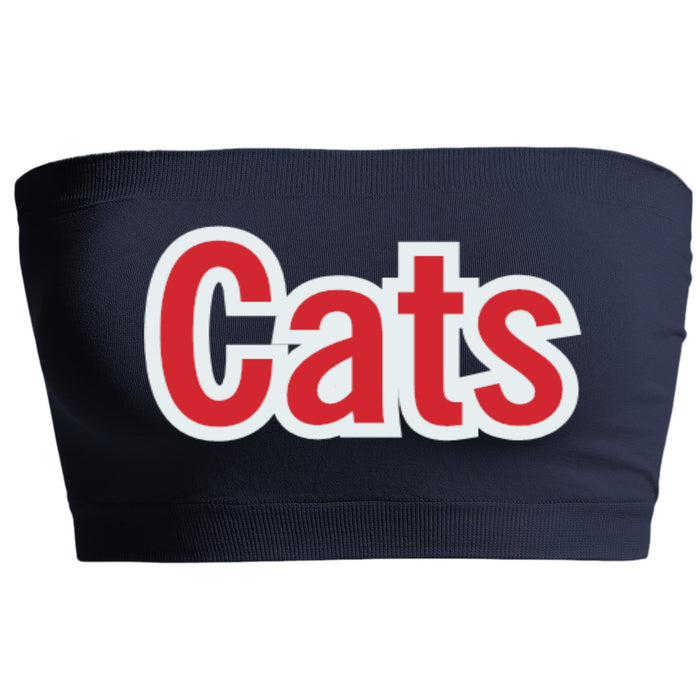 Cats Navy Seamless Bandeau
