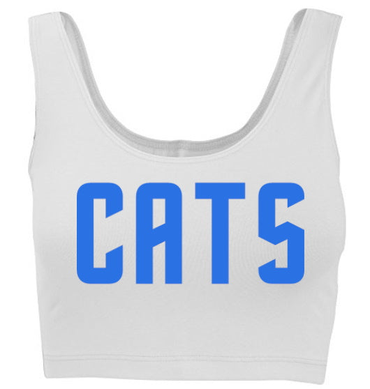 Cats Tank Crop Top (Available in 2 Colors)