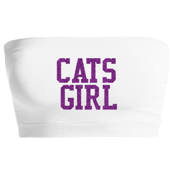 Cats Girl Glitter Seamless Bandeau (Available in 2 Colors)