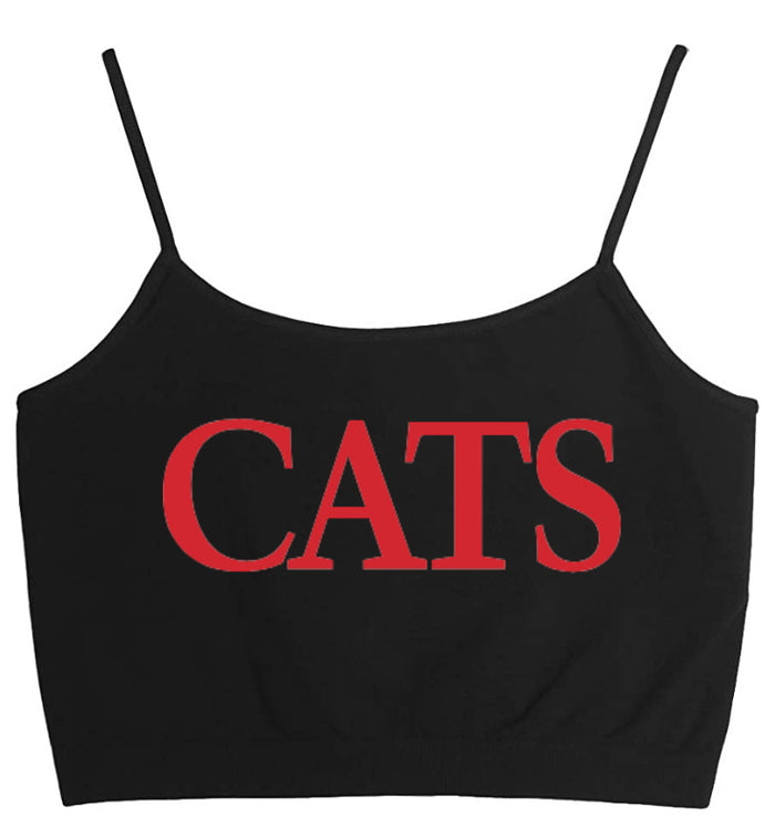 Cats Seamless Crop Top (Available in 2 Colors)