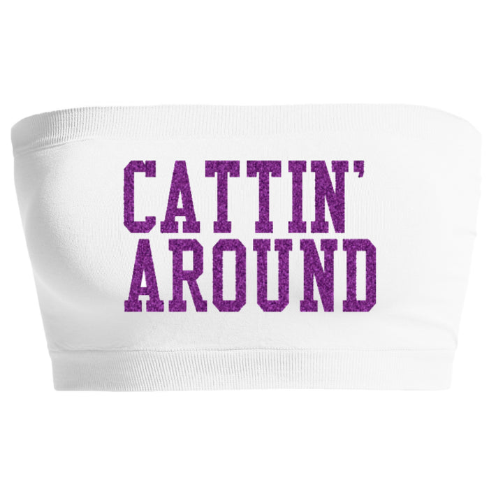 Cattin' Around Glitter Seamless Bandeau (Available in 2 Colors)