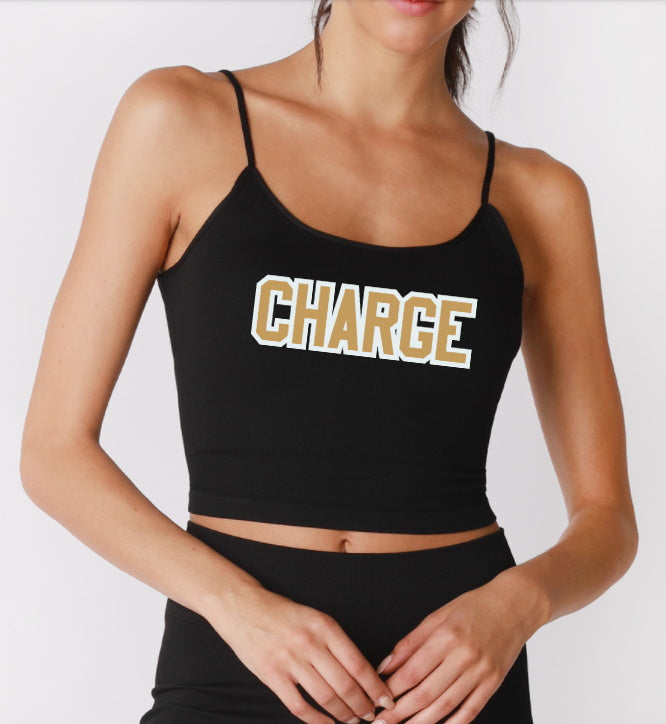 Charge Seamless Strappy Back Crop Top