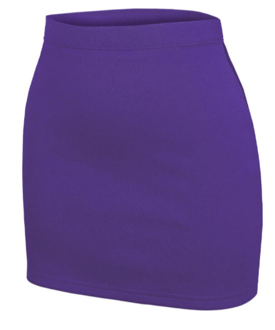 Purple A-Line Fitted Cheer Skirt