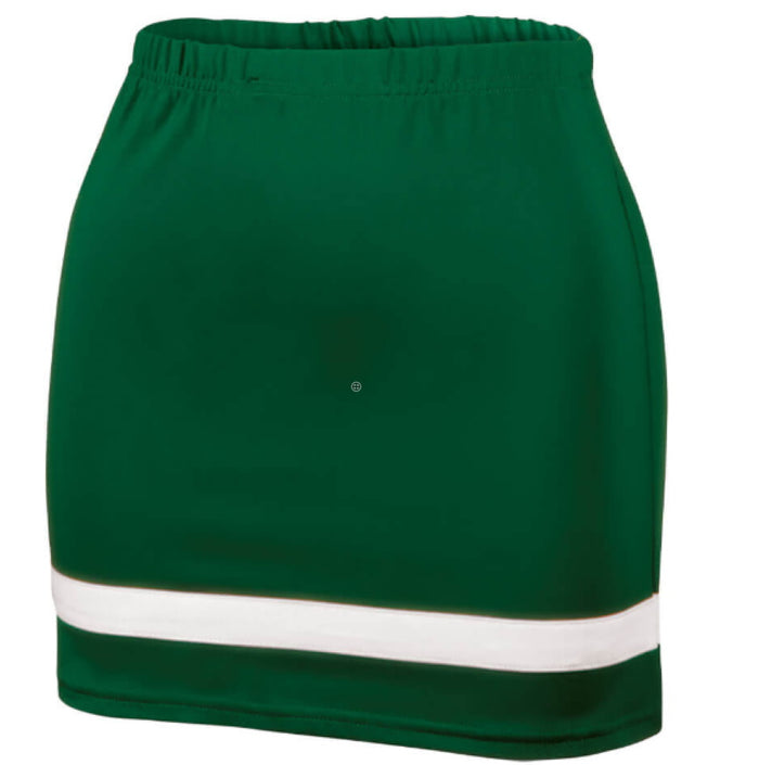 Dark Green Fitted A-Line Cheer Skirt