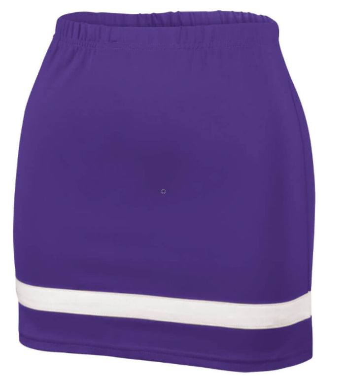 Purple Fitted A-Line Cheer Skirt