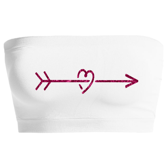Hearts & Arrows Glitter Seamless Bandeau (Available in 2 Colors)