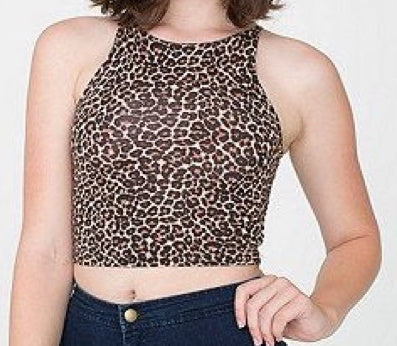 Glitter Like An Eagle Limited Edition Cheetah Crop Top