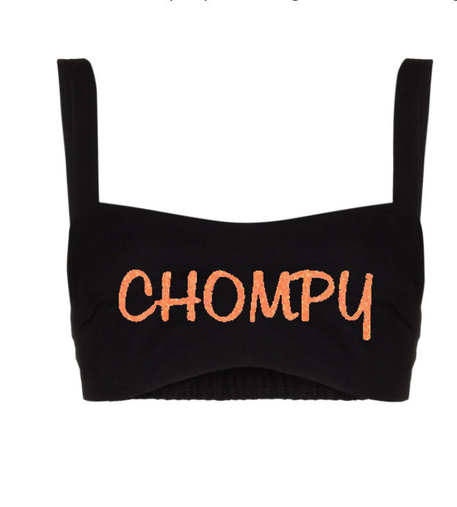 Chompy Glitter Cali Crop Top