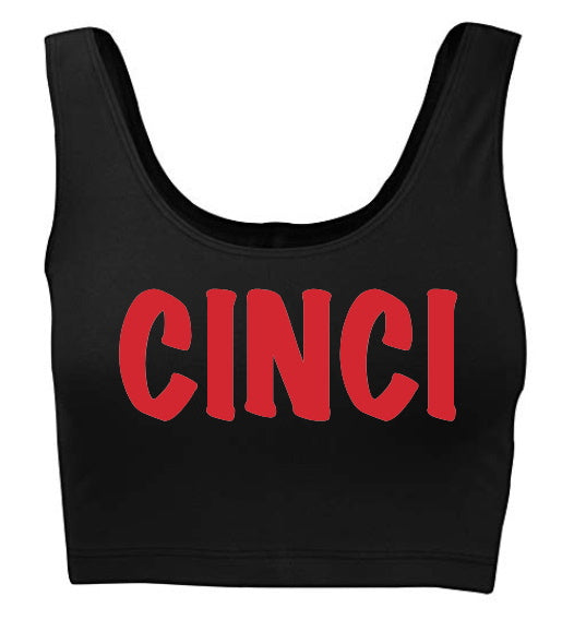 Cinci Tank Crop Top (Available in 2 Colors)