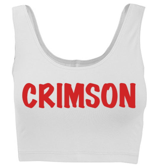 Crimson Tank Crop Top (Available in 2 Colors)