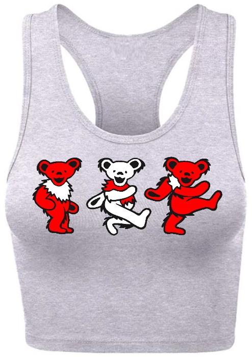 Game Day Teddies Racerback Crop Top (Available in 3 Colors)
