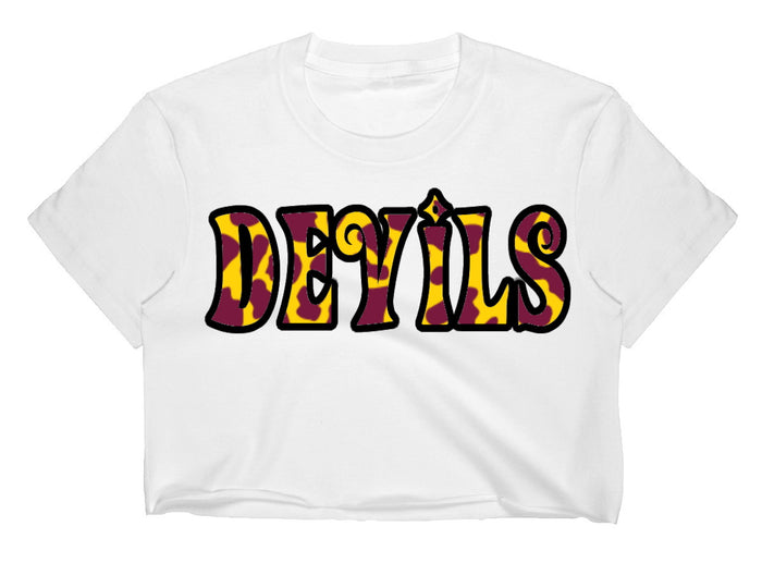 Retro Raw Hem Cropped Tee