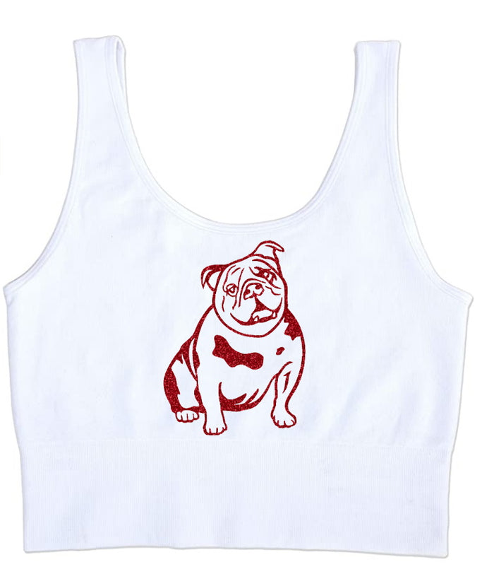 Dogs Gone Wild Glitter Seamless Tank Crop Top (Available in 2 Colors)