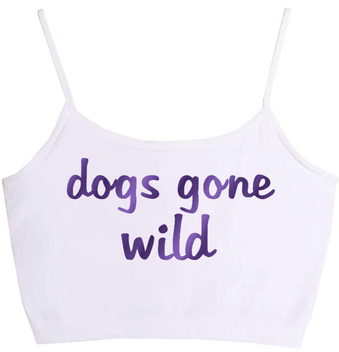 Dogs Gone Wild Seamless Crop Top (Available in 2 Colors)