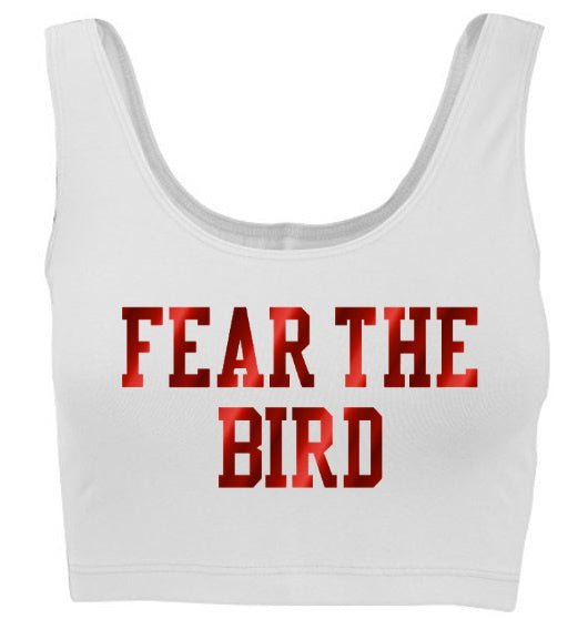 Fear The Bird Tank Crop Top (Available in 2 Colors)