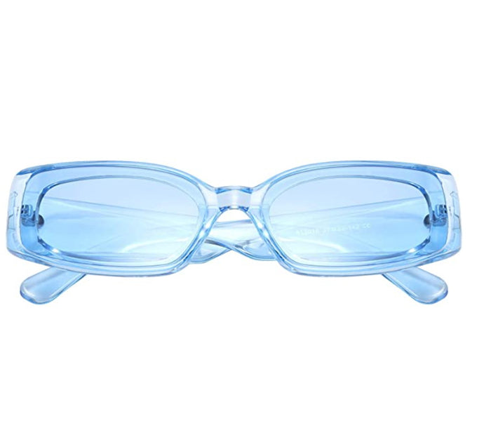 Blue Rectangular Sunglasses