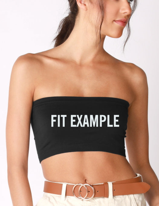 #1 Fan Glitter Seamless Bandeau (Available in 2 Colors)