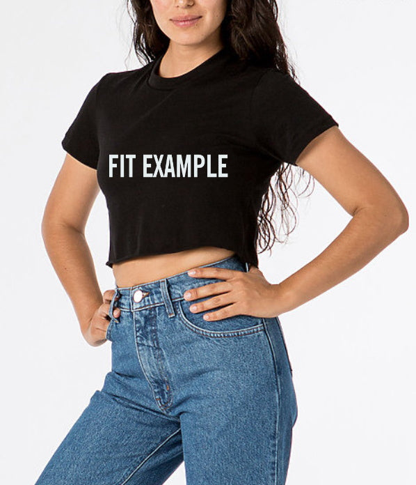 Fight Raw Hem Cropped Tee (Available in 2 Colors)