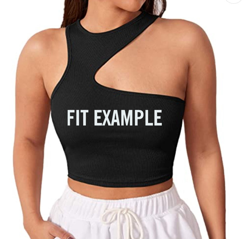 Dream Team Glitter Cut Out Ribbed Crop Top