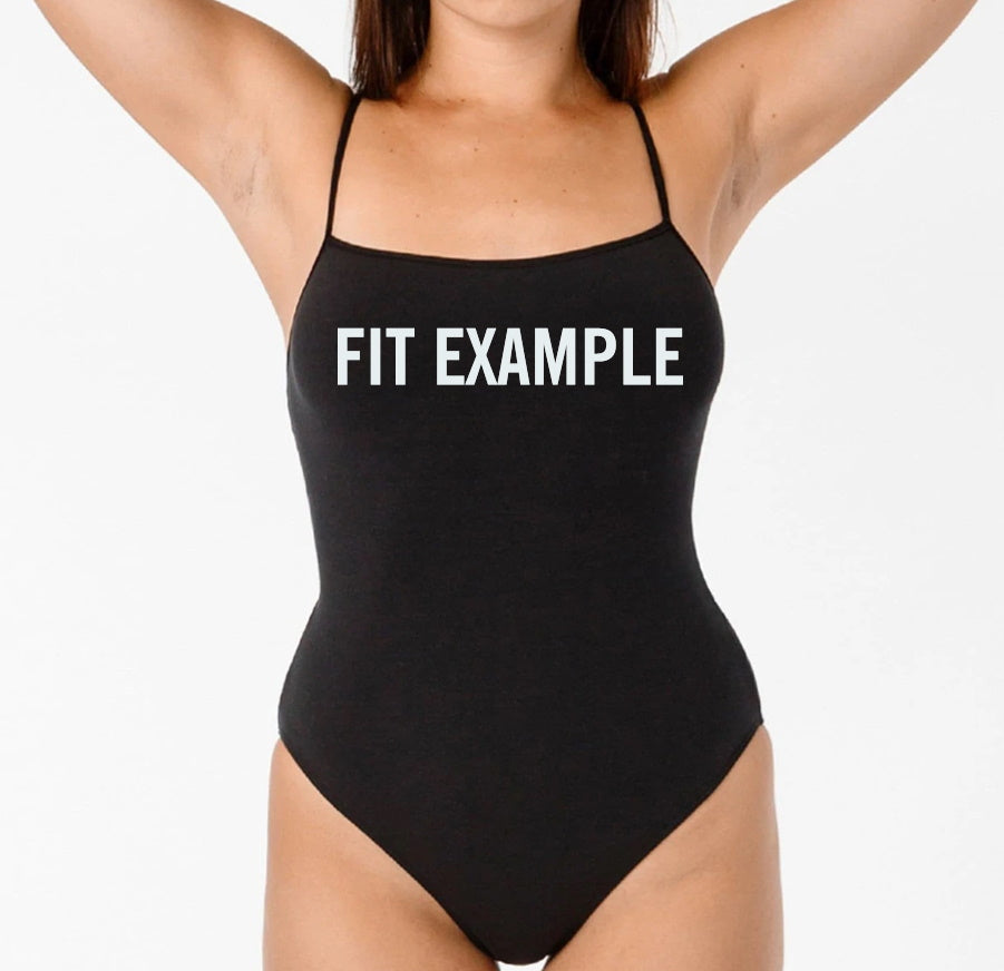 Fear It Spaghetti Strap Bodysuit (Available in 2 Colors)