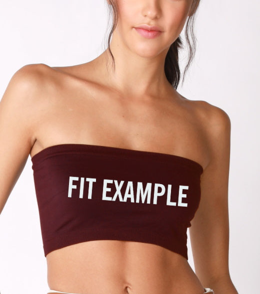 Embroidered Team Patch Seamless Bandeau (Available in 5 Colors)