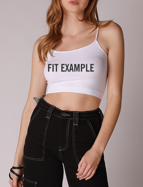 Zero Lucks Given Glitter Seamless Crop Top (Available in 2 Colors)