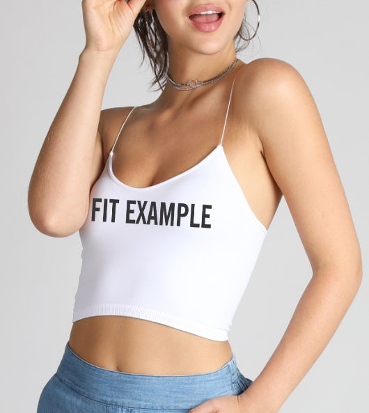 Got Game? Seamless Skinny Strap Crop Top (Available in 2 Colors)