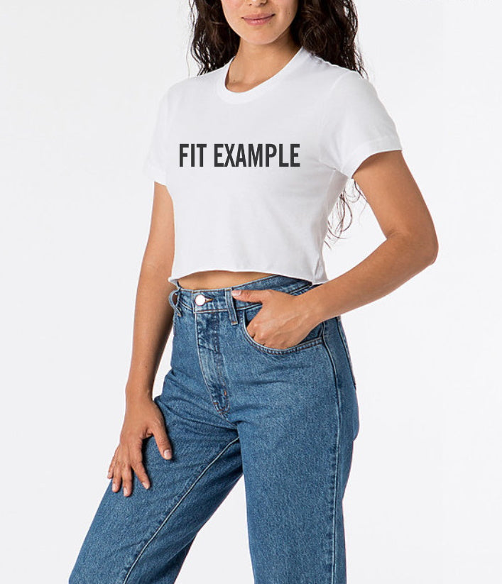 Fight Raw Hem Cropped Tee (Available in 2 Colors)