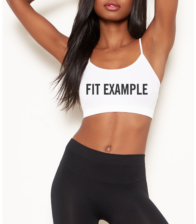 The Team Glitter Seamless Spaghetti Strap Super Crop Top (Available in Two Colors)