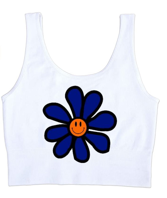 Happiness Is Game Day Seamless Tank Crop Top