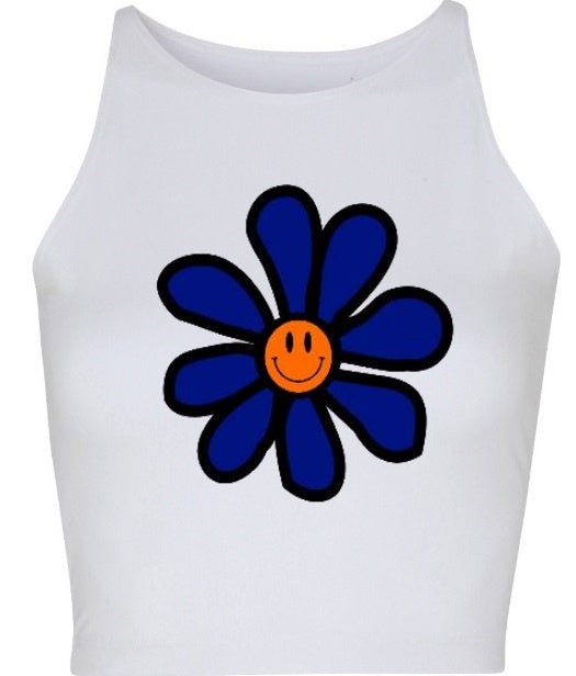 Game Day Daisy Seamless Crop Top