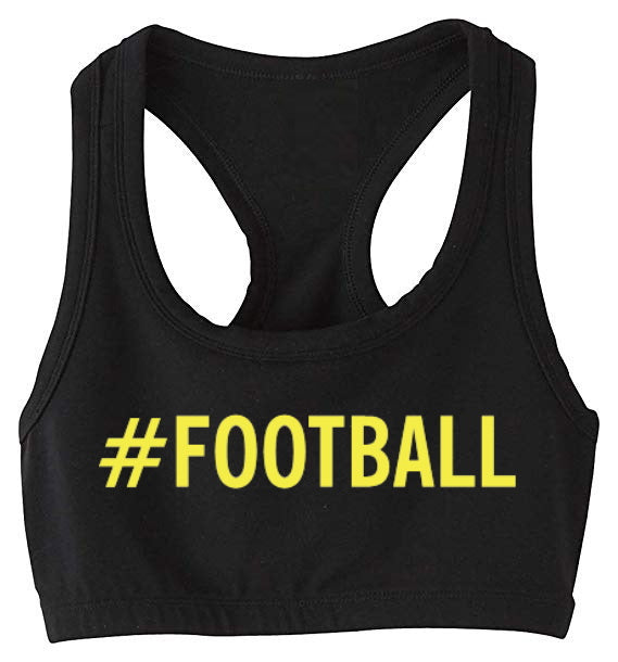 #Football Racerback Sports Bra