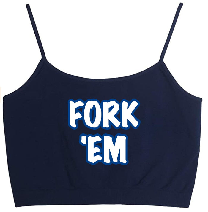 Fork 'Em Seamless Crop Top