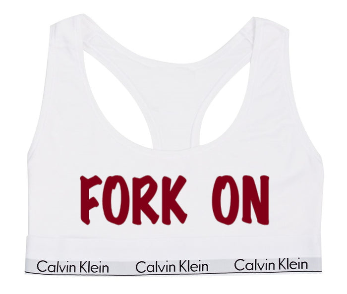Fork On Cotton Bralette (Available in 3 Colors)