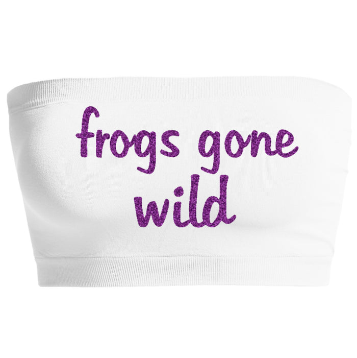 Frogs Gone Wild Glitter Seamless Bandeau (Available in 2 Colors)