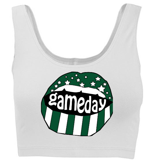 Gameday Stars & Stripes Tank Crop Top (Available in 2 Colors)