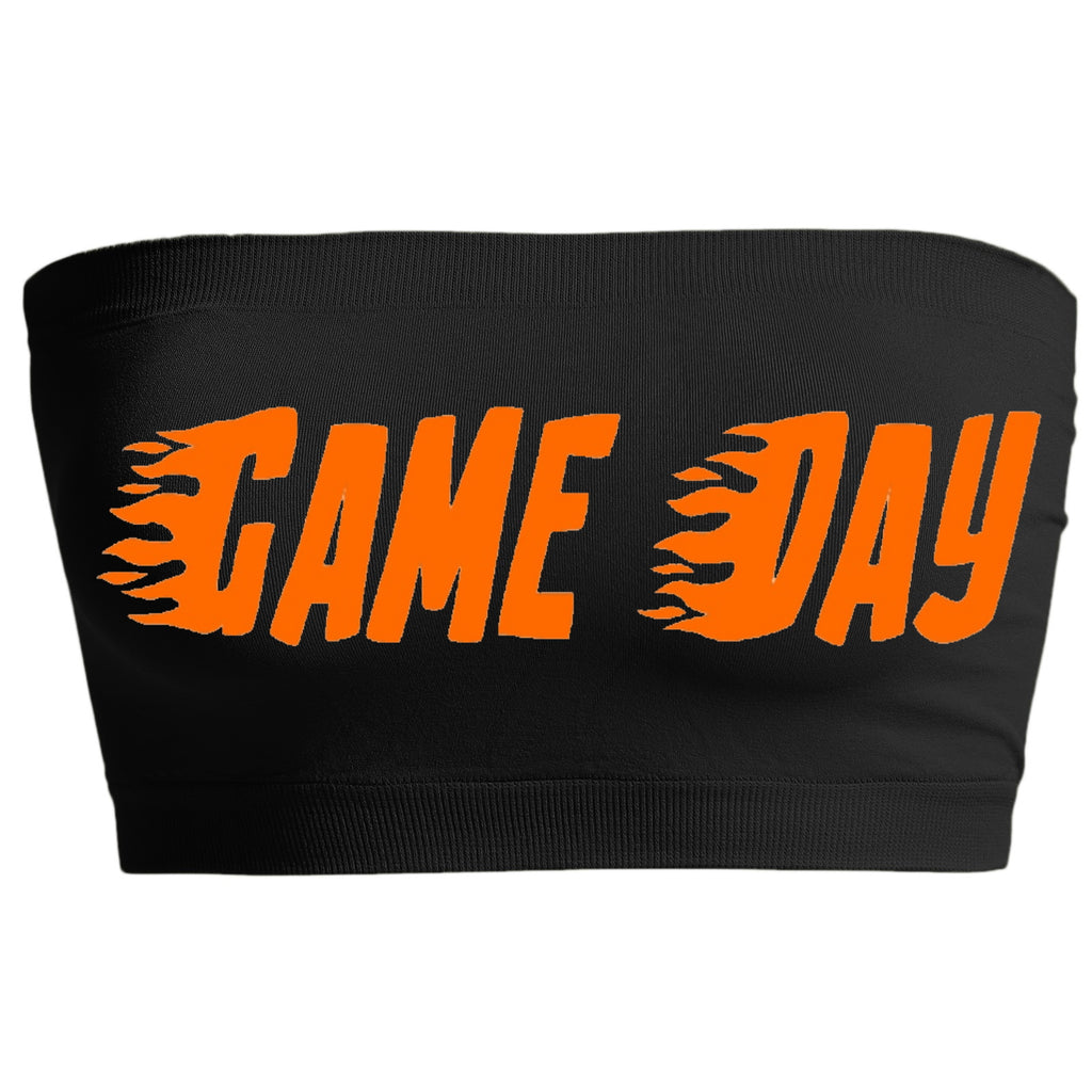 Game Day Flames Seamless Bandeau (Available in 3 Colors)