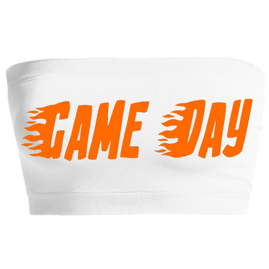 Game Day Flames Seamless Bandeau (Available in 2 Colors)