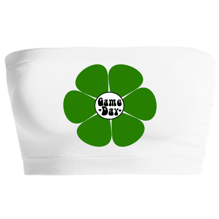 Green & White Sporty Skort