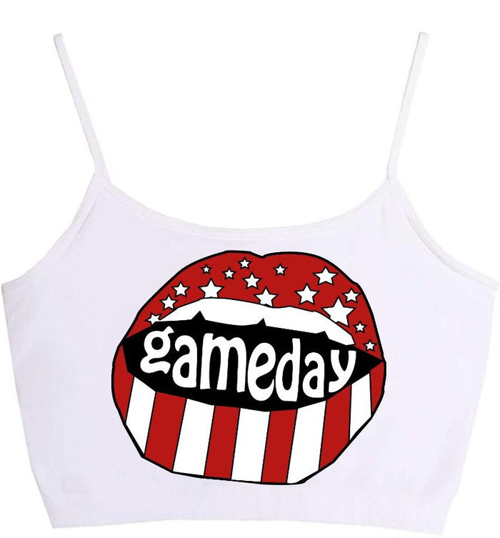 Gameday Stars Seamless Crop Top (Available in 2 Colors)
