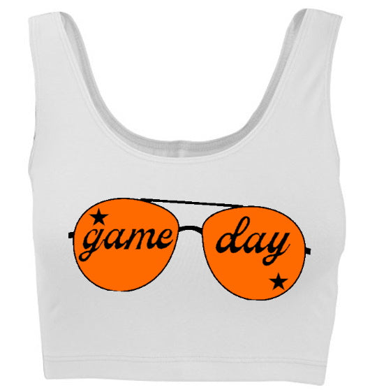 Game Day Shades Stars Tank Crop Top (Available in 2 Colors)