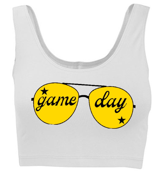 Game Day Shades Stars Tank Crop Top (Available in 2 Colors)