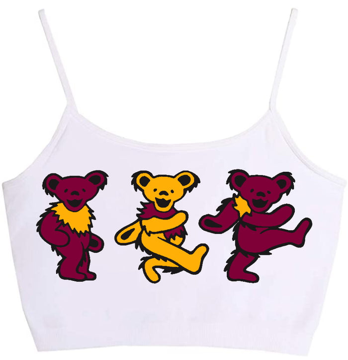 Game Day Teddies Seamless Crop Top (Available in 2 Colors)