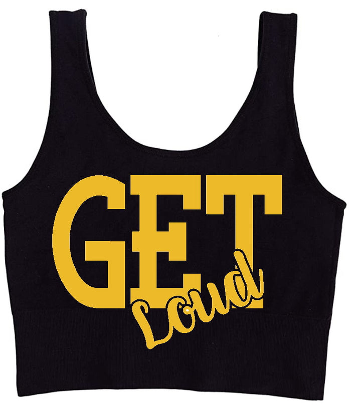 Get Loud Seamless Tank Crop Top (Available in 2 Colors)