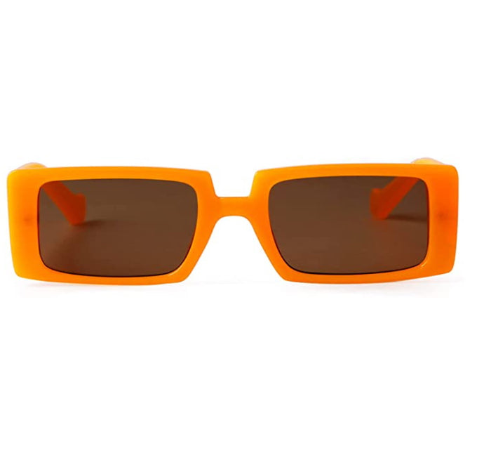 Orange Rectangular Sunglasses